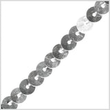 0.25" Single Row Silver Sequined String