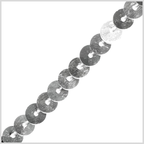 0.25" Single Row Silver Sequined String