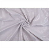 Metallic Silver and White Medium-Weight Linen Woven