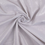 Metallic Silver and White Medium-Weight Linen Woven