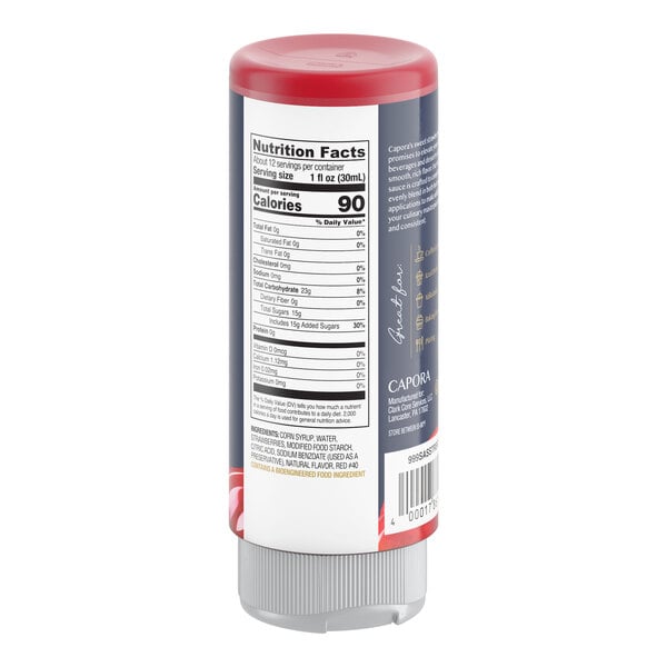 Capora Strawberry Flavoring Sauce 12 fl. oz.