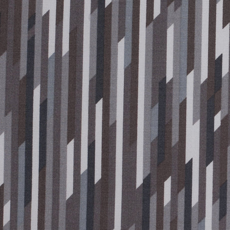 Liberty Of London Mike Gray/Blue/Brown Stretch Cotton Poplin