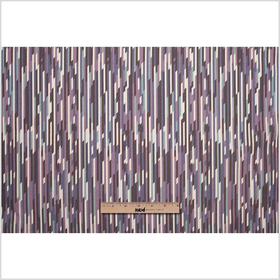 Liberty Of London Mike Purple/Blue Stretch Cotton Poplin