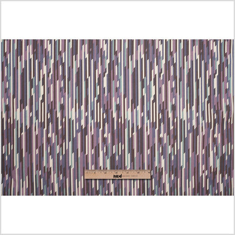 Liberty Of London Mike Purple/Blue Stretch Cotton Poplin