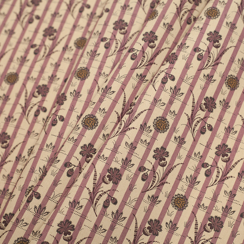 Liberty of London Hulme Purple/Gold Cotton Poplin