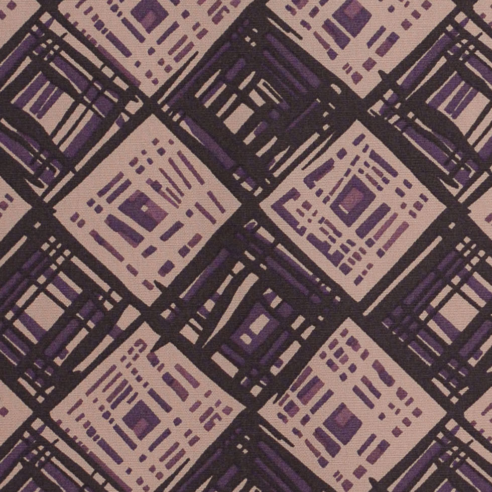 Liberty of London Rhian Beige/Purple Cotton Poplin