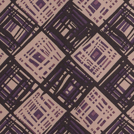 Liberty of London Rhian Beige/Purple Cotton Poplin