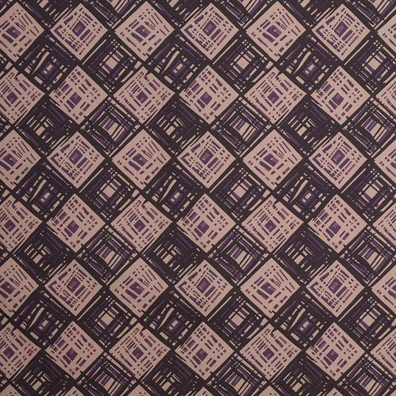 Liberty of London Rhian Beige/Purple Cotton Poplin