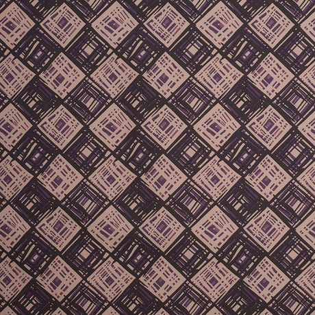Liberty of London Rhian Beige/Purple Cotton Poplin