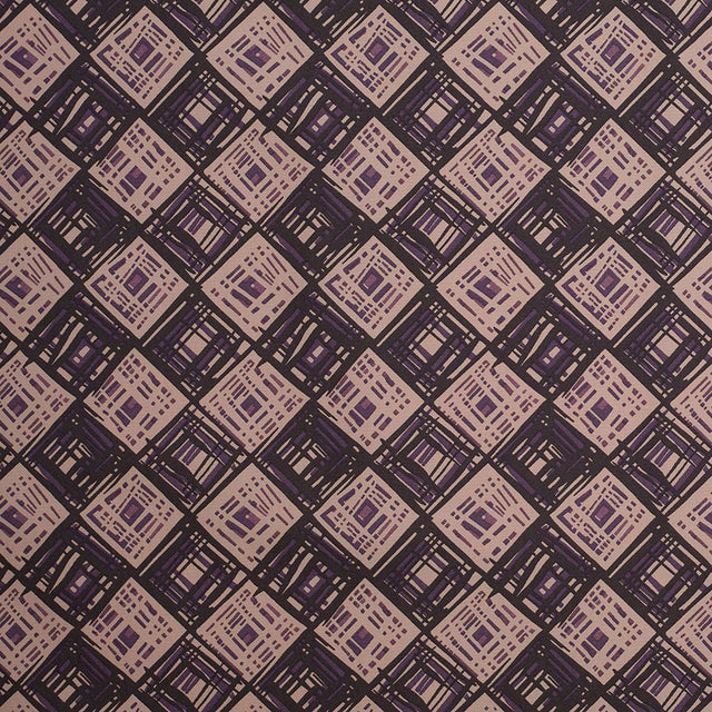 Liberty of London Rhian Beige/Purple Cotton Poplin