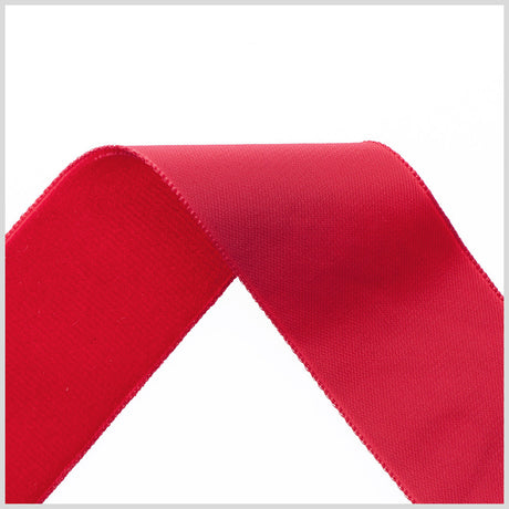 1.375" Merlot Nylon Velvet Ribbon
