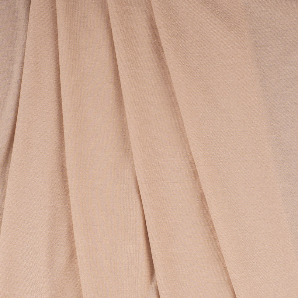 Bisque Solid Viscose Jersey