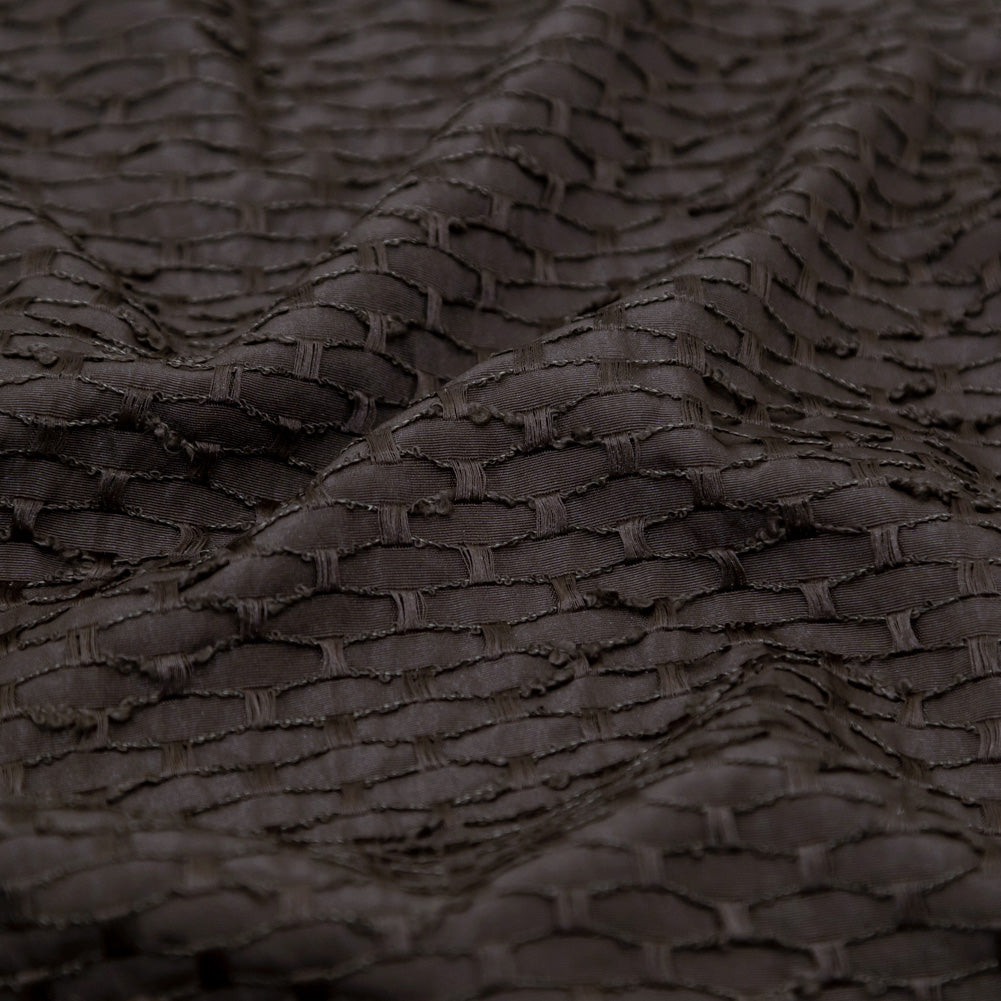 Putty Surface Embroidered Diamond Novelty Woven