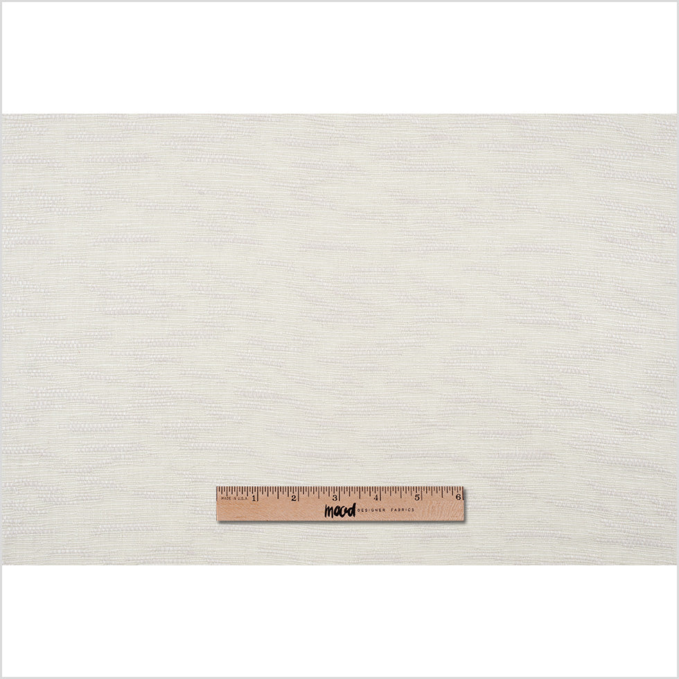 Putty Textural Striated Blended Linen Woven