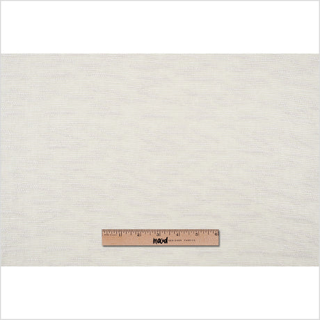 Putty Textural Striated Blended Linen Woven