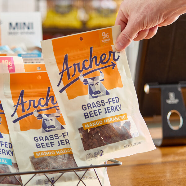 Archer Mango Habanero Beef Jerky 2.5 oz. - 12/Case