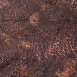 Brown Knitted Faux Fur with Reptillain Laminate