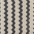 Metallic Black/Cream Zig-Zag Stretch Polyester Lacey Knit