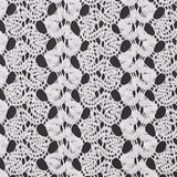 Metallic Silver Crocheted Lace