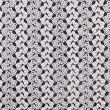 Metallic Silver Crocheted Lace