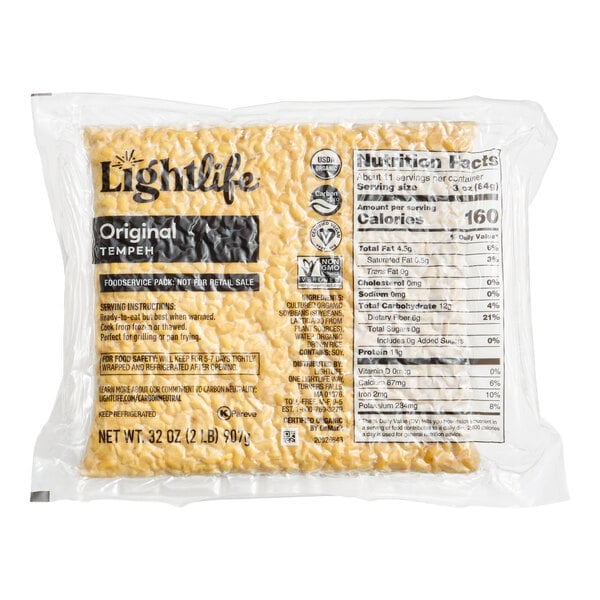 Lightlife Original Tempeh 2 lb. - 5/Case