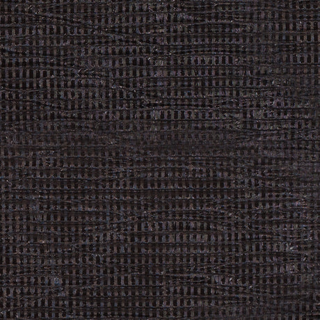 Black Crinkled Laminated Polyester Novelty Knit