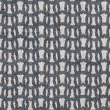 White/Navy Cotton Jacquard