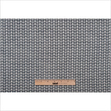 White/Navy Cotton Jacquard