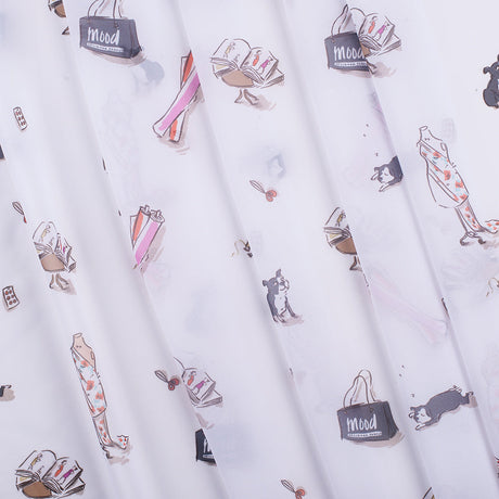 Mood Icons Digitally Printed Polyester Chiffon