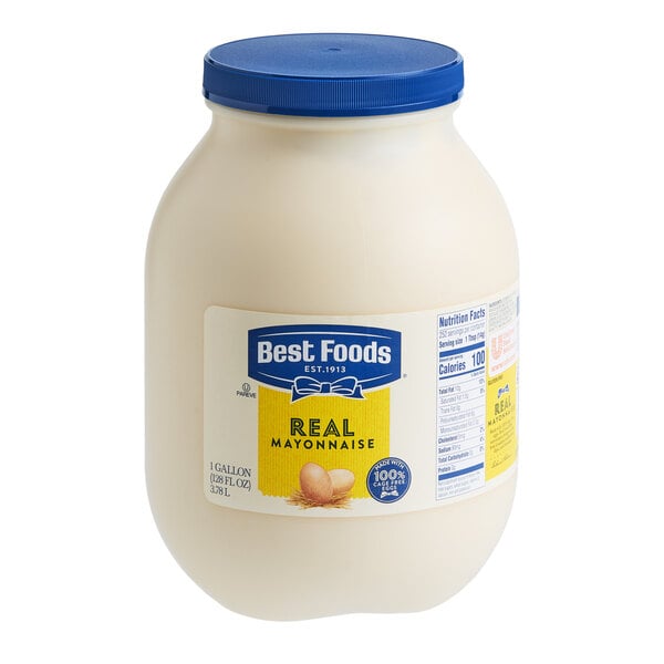 Best Foods 1 Gallon Real Mayonnaise - 4/Case