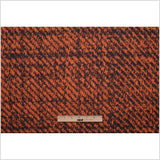 Black and Orange Abstract Blended Virgin Wool Knit