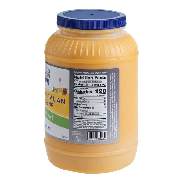 AAK Select Recipe Golden Italian Dressing 1 Gallon Container - 4/Case