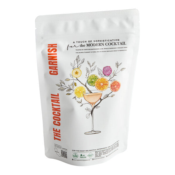 The Cocktail Garnish Dried Red Dragon Fruit Slices - 250/Case
