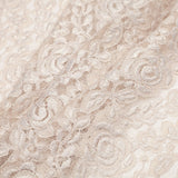 Metallic Coated Gold/Beige Floral Nylon Lace