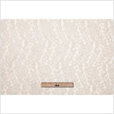 Metallic Coated Gold/Beige Floral Nylon Lace