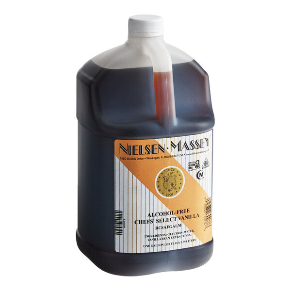 Nielsen-Massey Chef's Select Alcohol-Free Vanilla 1 Gallon - 4/Case