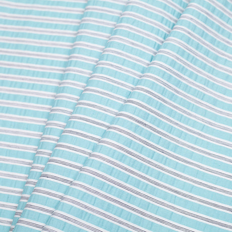 Blue Radiance Blended Cotton Stripe