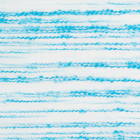 Turquoise/White Textural Striated Cotton Blend