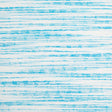 Turquoise/White Textural Striated Cotton Blend