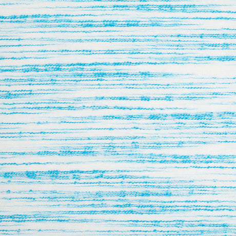 Turquoise/White Textural Striated Cotton Blend