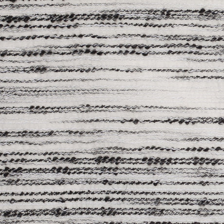Black/White Textural Striated Cotton Blend