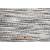Black/White Textural Striated Cotton Blend