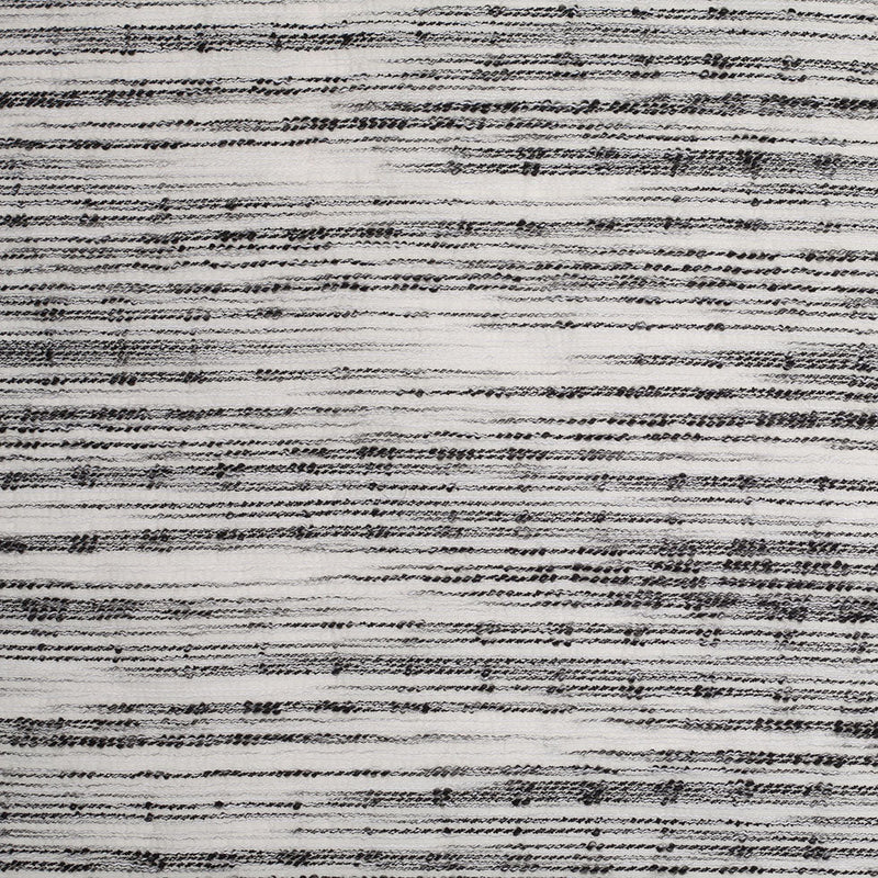 Black/White Textural Striated Cotton Blend