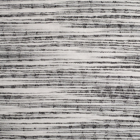 Black/White Textural Striated Cotton Blend