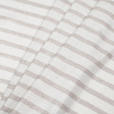 Oyster/Brown Gray Metallic Striped Cotton Jersey Knit