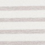 Oyster/Brown Gray Metallic Striped Cotton Jersey Knit