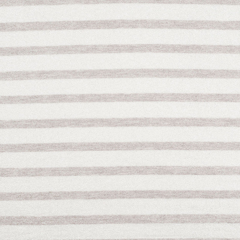Oyster/Brown Gray Metallic Striped Cotton Jersey Knit