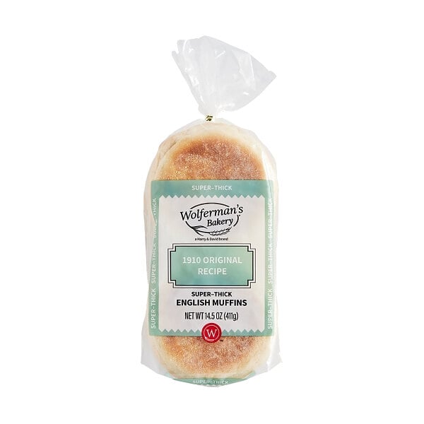 Wolferman's Bakery 1910 Original Recipe Super-Thick English Muffin - 48/Case