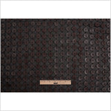 Black and Brown Circular Sequined Novelty Polyester Woven
