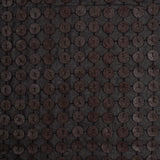 Black and Brown Circular Sequined Novelty Polyester Woven
